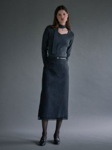 Layered Wool Skirt SW3WS440-13