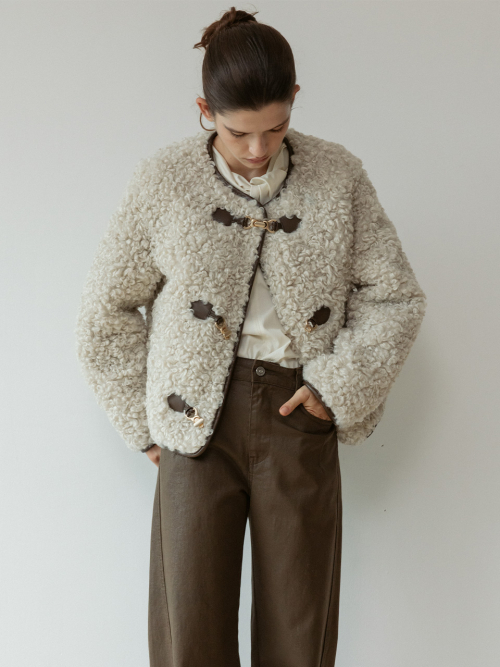 루에브르(LOEUVRE) Toggle Point Fur Jacket SM3WJ432-91 - 사이즈 & 후기 | 무신사