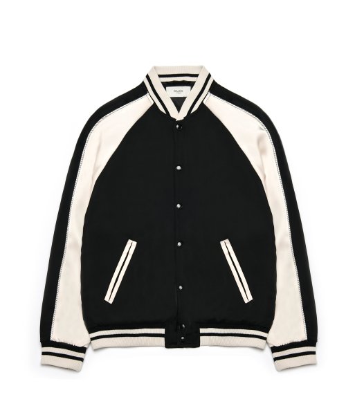 롤링스튜디오(ROLLINGSTUDIOS) SOUVENIR JACKET SATIN BLACK