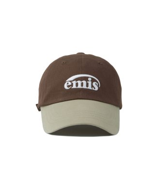 이미스(EMIS) NEW LOGO MIX BALL CAP-BEIGE/BROW...