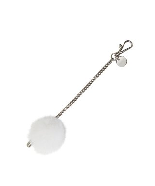 분크(VUNQUE) Tiny Pompom Bullet Chain (타이니 폼폼 불렛 체인) White 상품 이미지