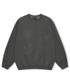 Y.E.S Pigment Embroidery Sweatshirt Charcoal