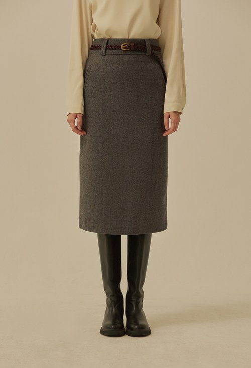 망고매니플리즈(MANGO MANY PLEASE) MONTA WOOL H SKIRT