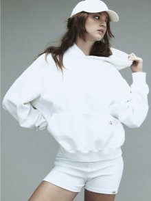G CLASSIC WASHED BOXY HOODIE (WHITE )