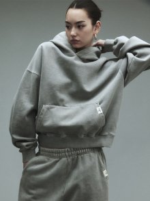 G CLASSIC WASHED BOXY HOODIE (GRAY)