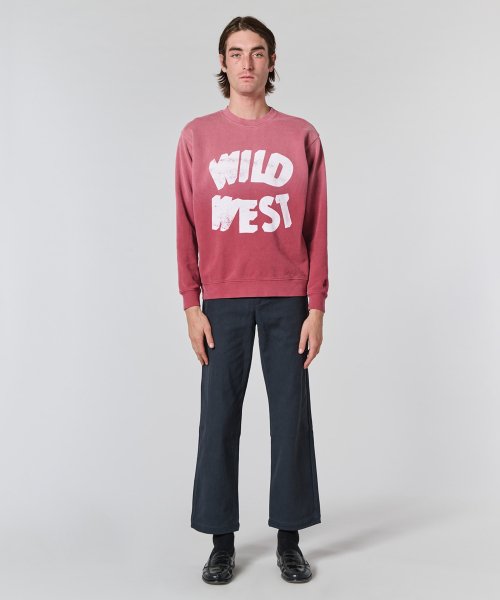 원 오브 디즈 데이즈(ONE OF THESE DAYS) (U) 와일드 웨스트 크루넥 버건디 WILD WEST CREWNECK BURGUNDY - 사이즈 & 후기 | 무신사