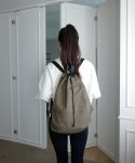 언폴드(UNFOLD) String backpack(khaki-brown)