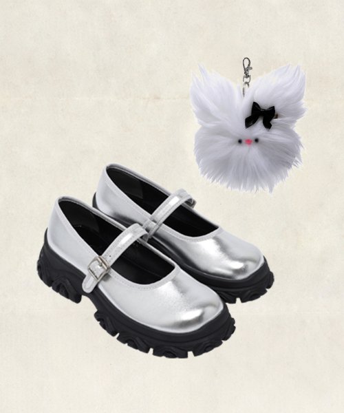 로라로라(ROLAROLA) ROLAROLA X ATT ROUGH MARY JANE RORABBIT