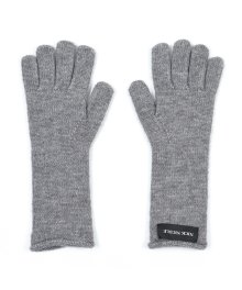 NICOLE RIBBED KNIT GLOVES_CHARCOAL