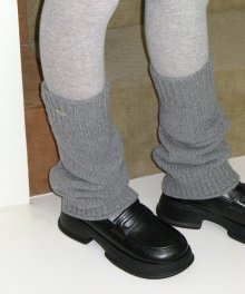 wool pendant leg warmer - grey