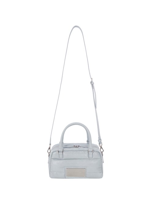 MUSINSA | MATIN KIM FAUX LEATHER BABY SPORTY TOTE BAG IN SKY