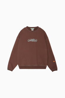 Underground applique sweatshirt_Brown