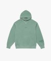 SMALL LOGO PIGMENT DYED HOODIE-LIGHT GREEN
