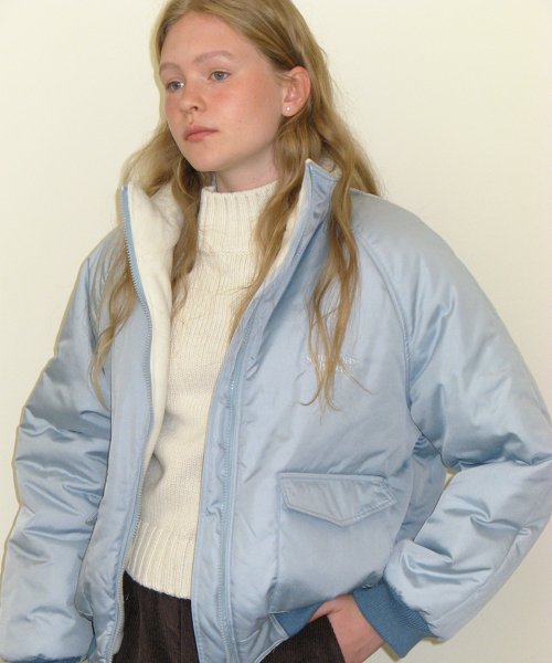 pocket Padding jumper - light blue