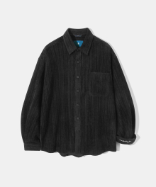 Wool Vintage ECO Corduroy Shirt S133 BLACK