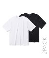 폰테 릴렉스 핏 크루 넥 반팔 티셔츠 2팩