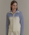 ANC TWO-WAY COLORING ZIP-UP_SKY BLUE