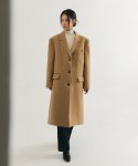 클로엣(CLO'ET) Comfort Wool Blend Long Coat - Beige