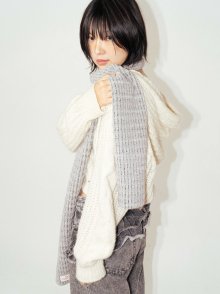 부클 스트라이프 머플러 Boucle Stripe Muffler (2colors)