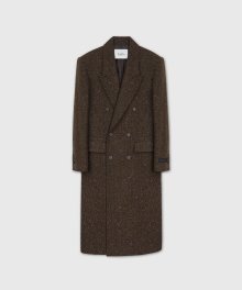 BRUG DOUBLE BREASTED COAT RUSTIC BROWN