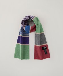 Robert Mackie Ness MUFFLER_MINT / GRAY MULTI