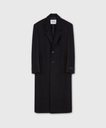 SAINT SINGLE BREASTED OVER COAT BLACK