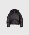 DOME DOWN SHORT PUFFER JACKET BLACK
