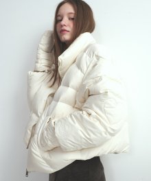 GLOVES SET DOWN PUFFER_IVORY