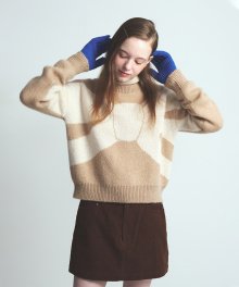 BOUCLE RIBBON KNIT_BEIGE