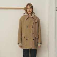 Melange wool peacoat