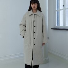 Single padded long coat