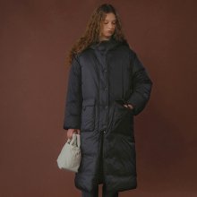 Duck down hood padded coat