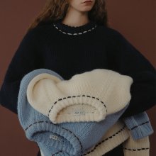 Heavy wool stitch knit