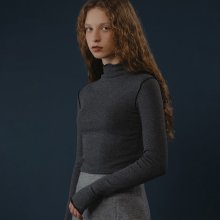 Wave half turtleneck t-shirt