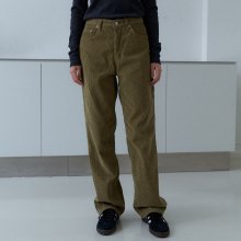 Corduroy straight pants