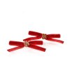 [선물포장][2 set] HW012 Mini red ribbon hair pin set