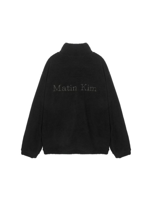 MUSINSA | MATIN KIM MATIN FLEECE HIGH NECK JUMPER IN BLACK