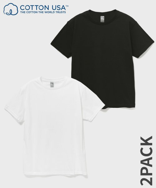 [2PACK] 20수 ASIAN FIT 베이직 코튼 티셔츠