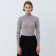 signature turtle-neck top (gray)