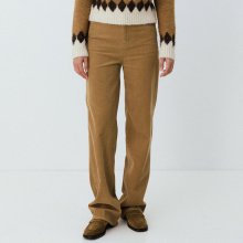 signature corduroy straight pants (beige)