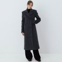 르(LE) wool double-breasted coat (charcoal)