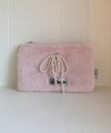 PEARL RIBBON POUCH PINK
