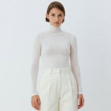 signature turtle-neck top (ivory)