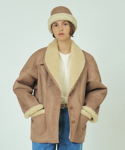 ☆韓国の人気☆【GROVE】☆REX SHEARING COA.T☆ 그로브(GROVE) REX SHEARING COAT [BEIGE] - 사이즈 & 후기 | 무신사
