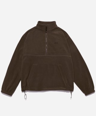 예일(YALE) [ONEMILE WEAR] 2 TONE ARCH FLEECE HALF ZIP UP BROWN 상품 이미지