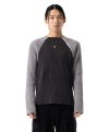 Paneled Half-Zip Sweater (Dark Gray)