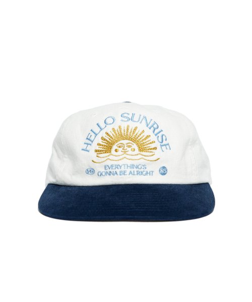 キャップ Hello Sunrise Washed HS Arch Logo 6Panel CapNavyOrange 23HSC 헬로 선라이즈(HELLO SUNRISE) Washed HS Arch Logo 6Panel Cap