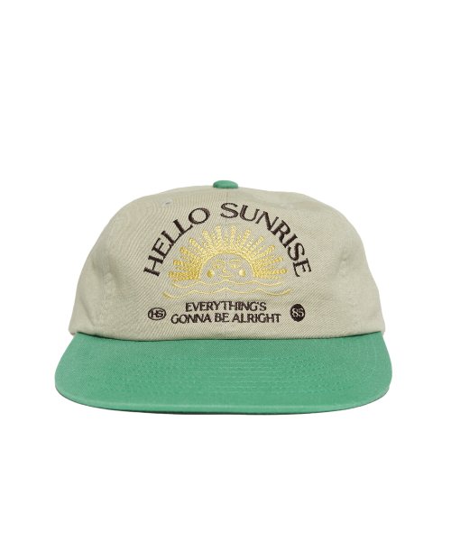 キャップ Hello Sunrise Washed HS Arch Logo 6Panel CapNavyOrange 23HSC 헬로 선라이즈(HELLO SUNRISE) Washed HS Arch Logo 6Panel Cap