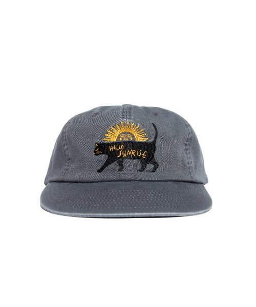 ★Hello Sunrise★ Washed Sunrise Cat Logo 6Panel Cap MUSINSA | HELLO SUNRISE Washed VTG Cat Logo 6panel Cap_Brown