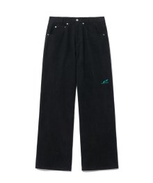ENCO narrow-fit denim pants [black]